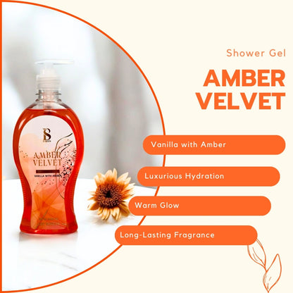 B Seen Amber Velvet Shower Gel