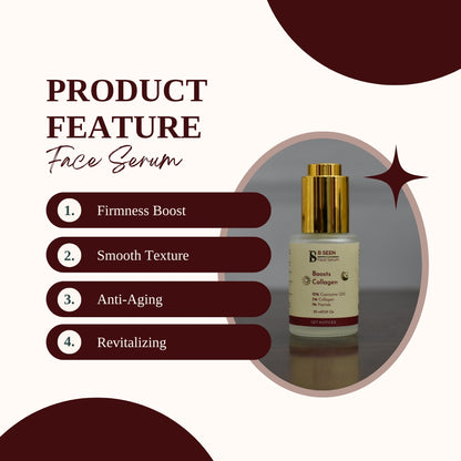 B Seen 10% Coenzyme, 3% Collagen, 1% Peptide Face Serum